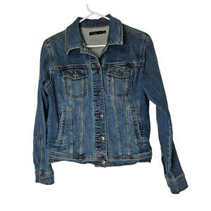 PrAna Women's Denim Jacket Button up Classic Jean‎ Size S